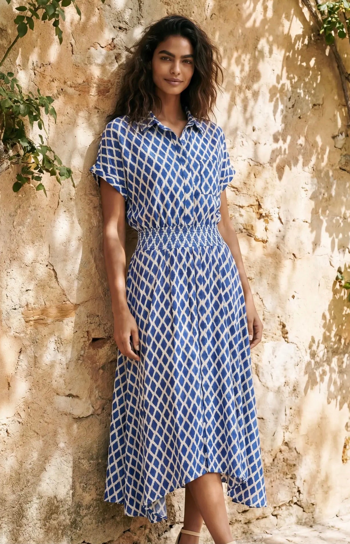 pattern shirt dress Reeta Midi out details Matilda dress pattern - Printed