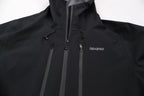 Black jacket with 'abaro' branding on a white background Aparso