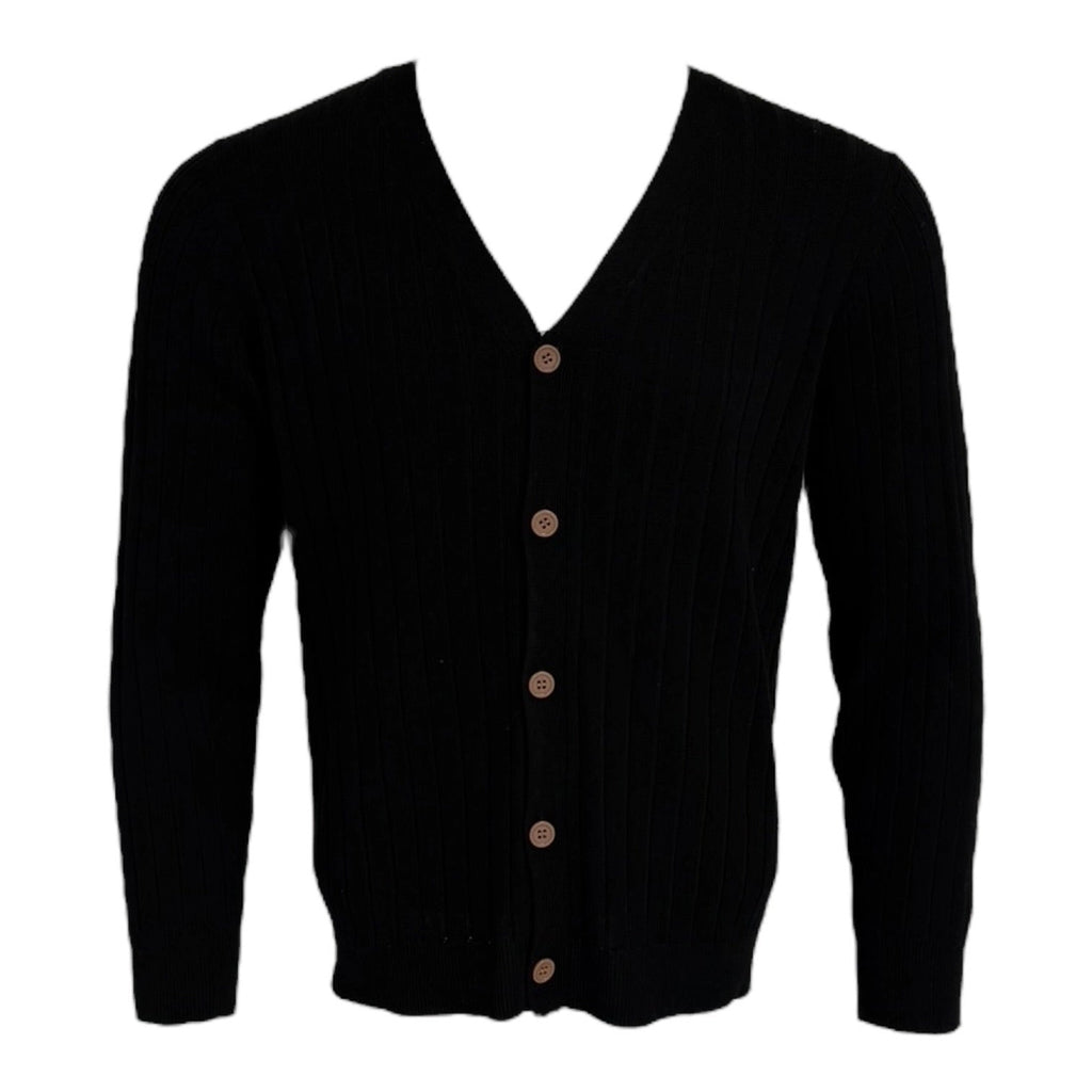 Maison Leneveu Brett Ribbed V-Neck Cardigan