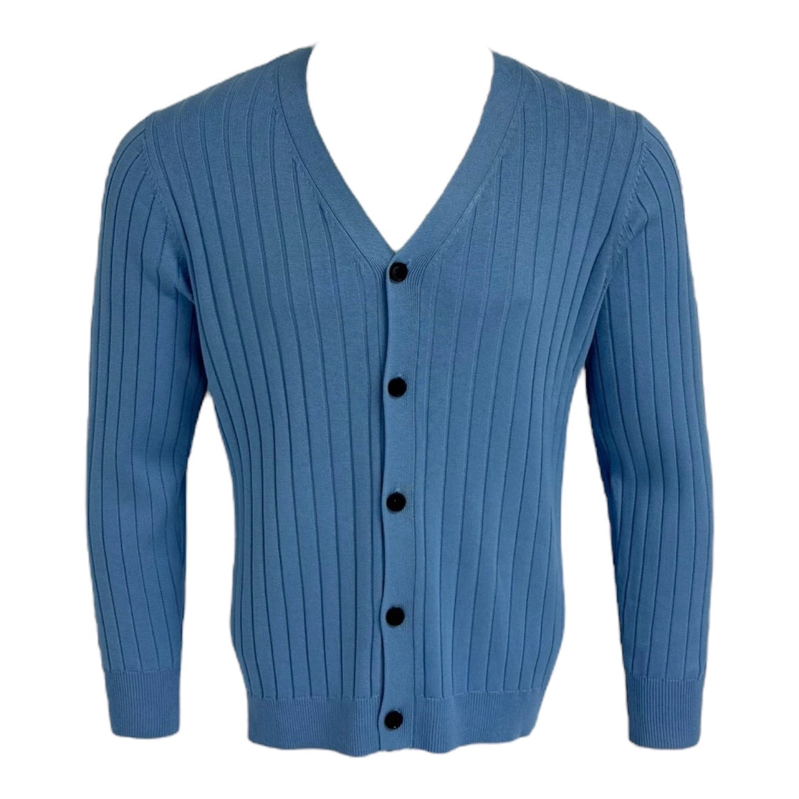 Maison Leneveu Brett Ribbed V-Neck Cardigan