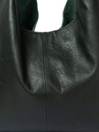 Risa Vancouver Knot Leather Shoulder Bag (Hunter Green)