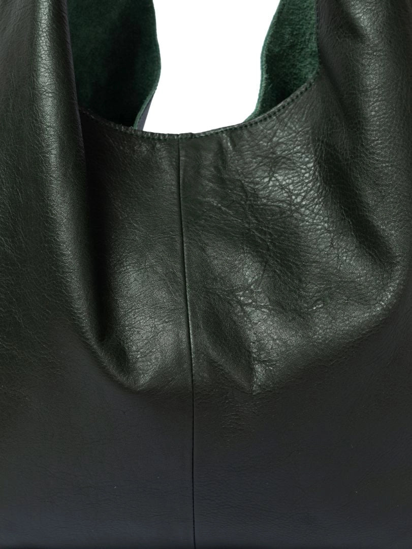 Risa Vancouver Knot Leather Shoulder Bag (Hunter Green)