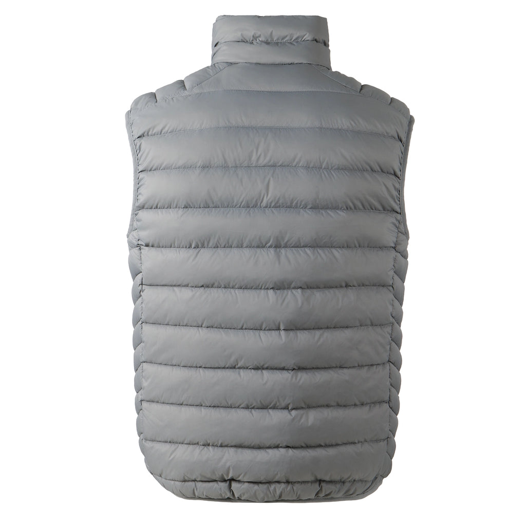 Gray puffer vest on a white background Aparso