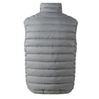 Gray puffer vest on a white background Aparso
