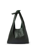 Risa Vancouver Knot Leather Shoulder Bag (Hunter Green)