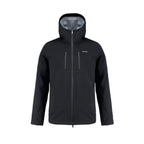 Black jacket with a hood on a white background Aparso