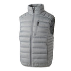 Gray puffer vest on a white background Aparso
