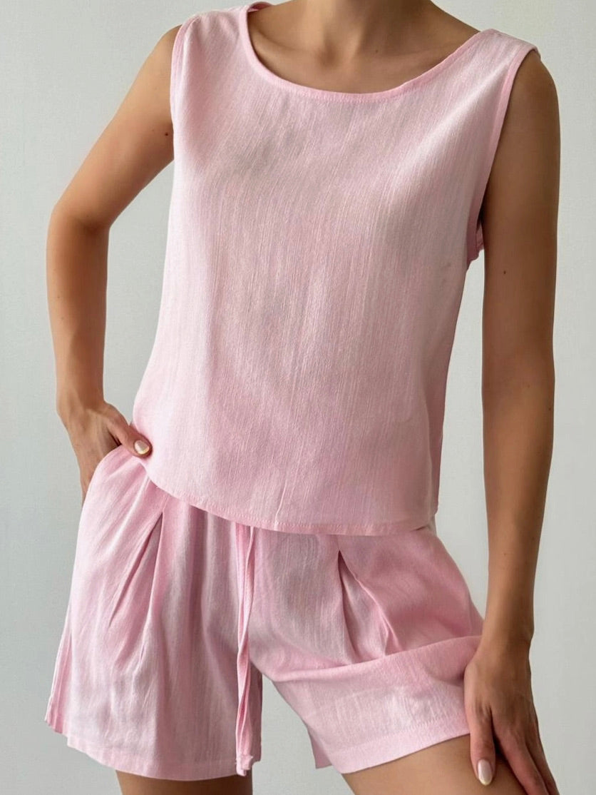 ANAZ Sleeveless Summer Set - Pleats