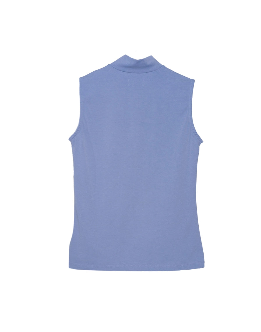 Light blue sleeveless top on a white background