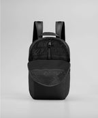 Black backpack on a light gray background RYU
