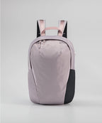 Gray backpack with black accents on a light gray background RYU