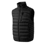 Black puffer vest on a white background Aparso