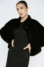 Amanda Maria Wool Bomber Teddy Jacket