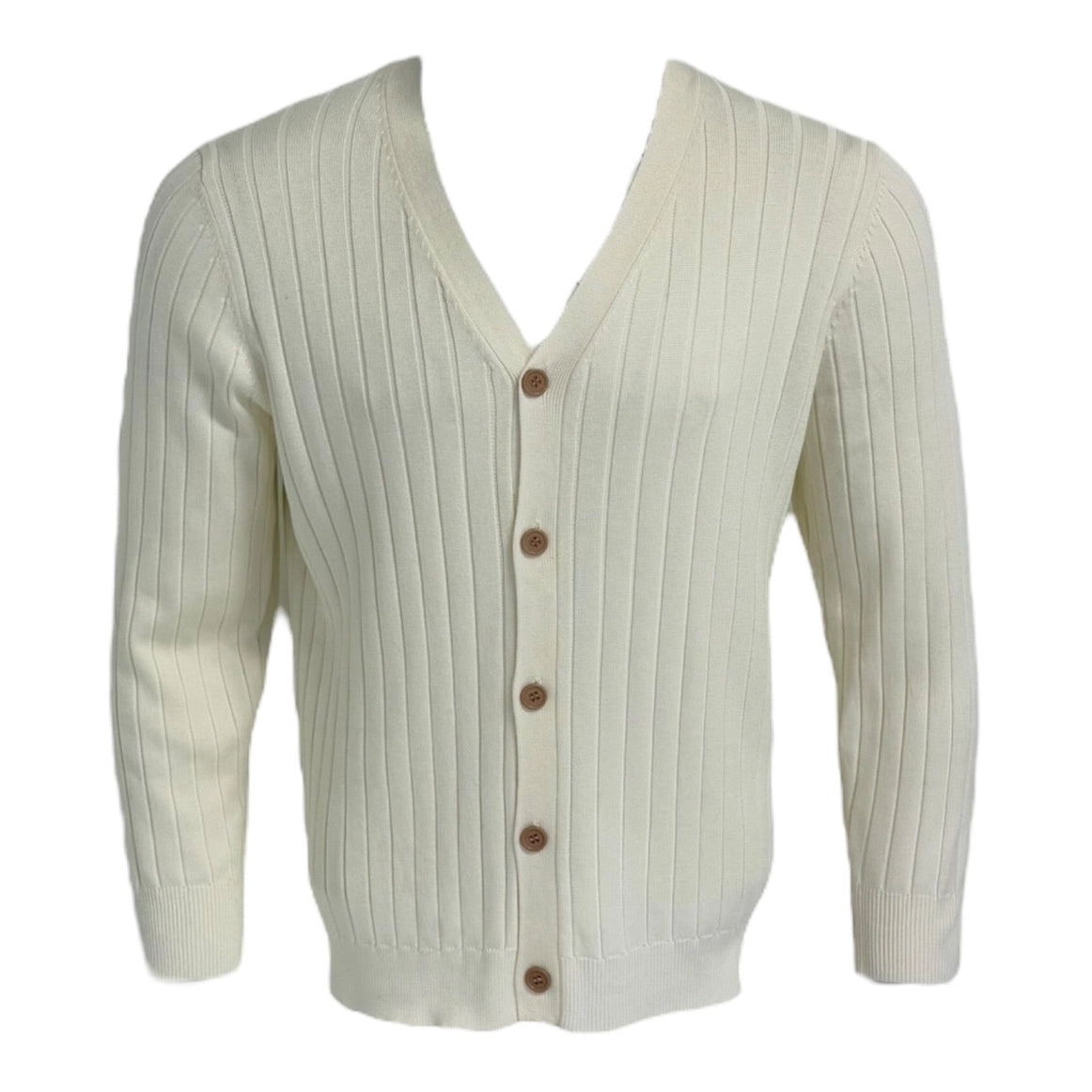 Maison Leneveu Brett Ribbed V-Neck Cardigan
